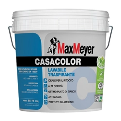vendita online Pittura lavabile 5 l traspirante per interni bianco casacolor a+  Pittura per interni ed esterni Maxmeyer
